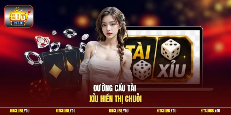 Đường cầu tài xỉu hiển thị chuỗi